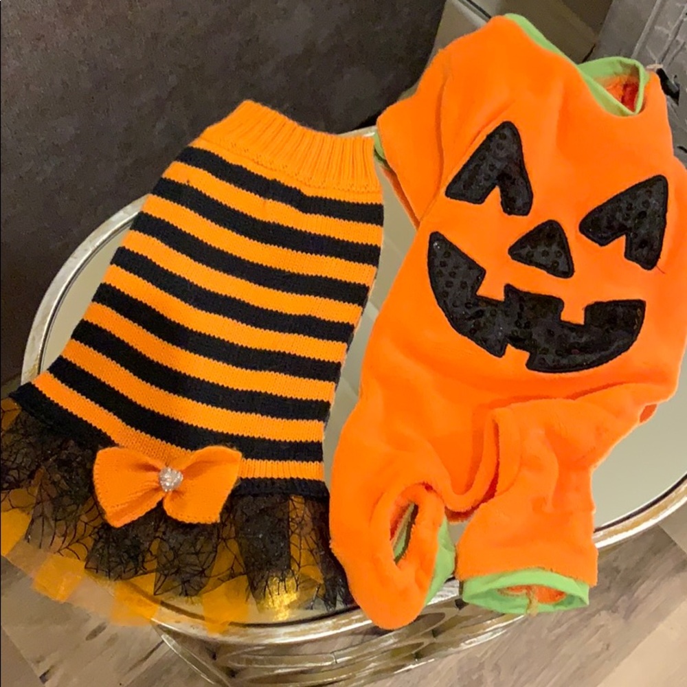 Cute Puppy Halloween BUNDLE female dress & unisex